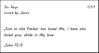 Image of Bible verse study notecard